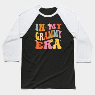 In My Grammy Era Funny Sarcastic Groovy Retro Mothers Day Baseball T-Shirt